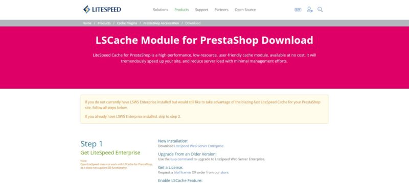 Hosting PrestaShop con LiteSpeed: Installare il plugin e configurare il crawler Hosting PrestaShop con LiteSpeed: Installare il plugin e configurare il crawler