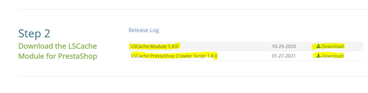 Plugin LiteSpeed PrestaShop + Crawler