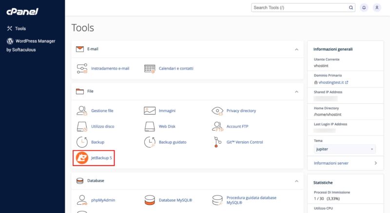 Come gestire i backup con JetBackup Come gestire i backup con JetBackup