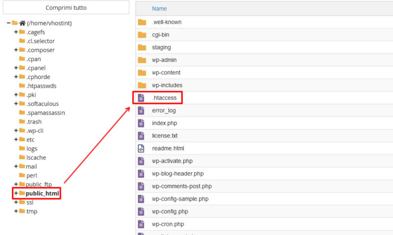 Creare un redirect del dominio Creare un redirect del dominio