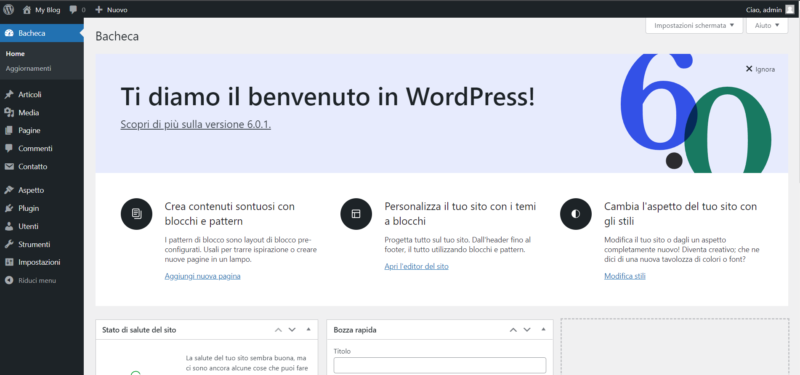 Come migrare un sito WordPress con il plugin All-in-One Migration Bacheca WordPress per installare All-in-One WP Migration