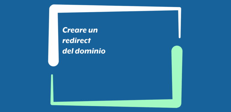 Creare un redirect del dominio