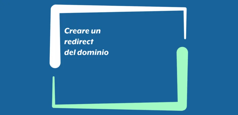 Creare un redirect del dominio