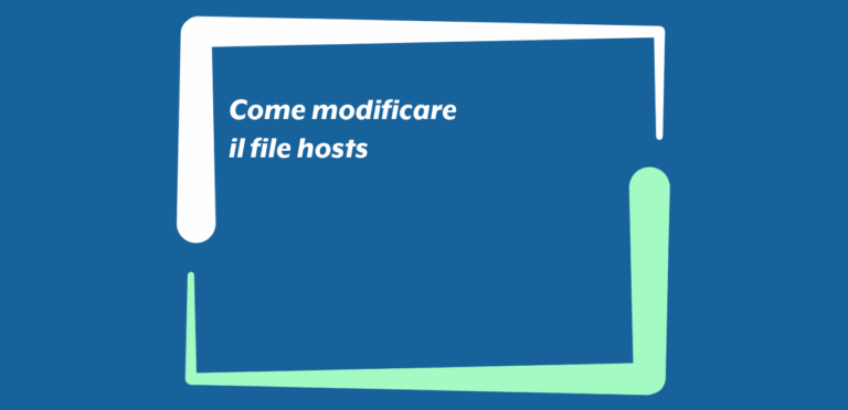 Come modificare il file hosts