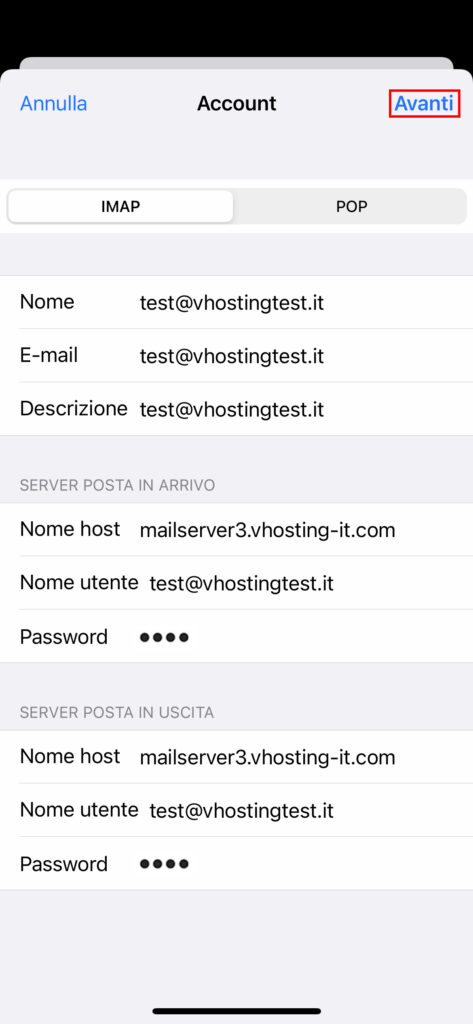 Come configurare una casella di posta su Mail