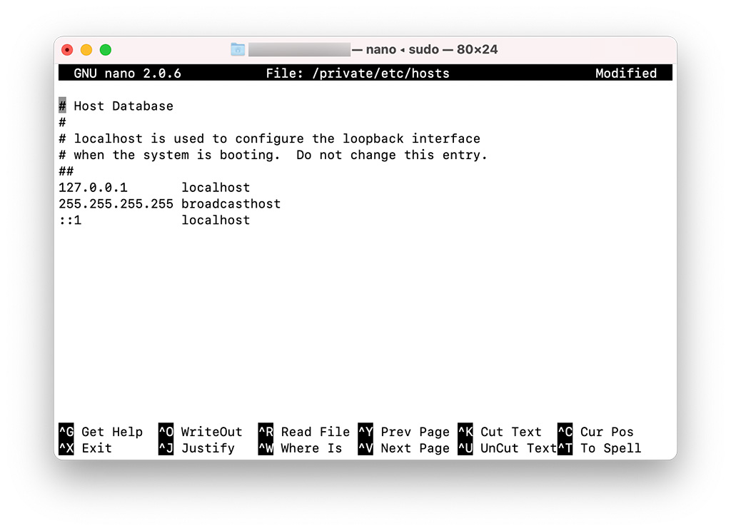 modificare il file hosts