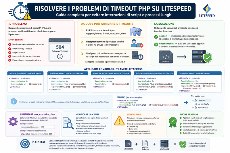 Risolvere problemi di Timeout PHP su Litespeed Risolvere problemi di Timeout PHP su Litespeed