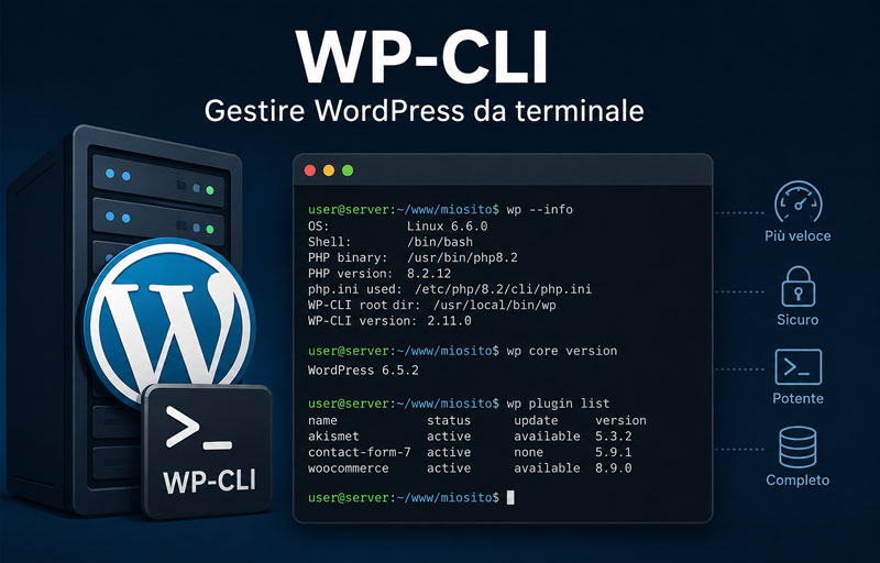WP-CLI: Gestire il proprio sito WordPress da terminale WP-CLI: Gestire il proprio sito WordPress da terminale