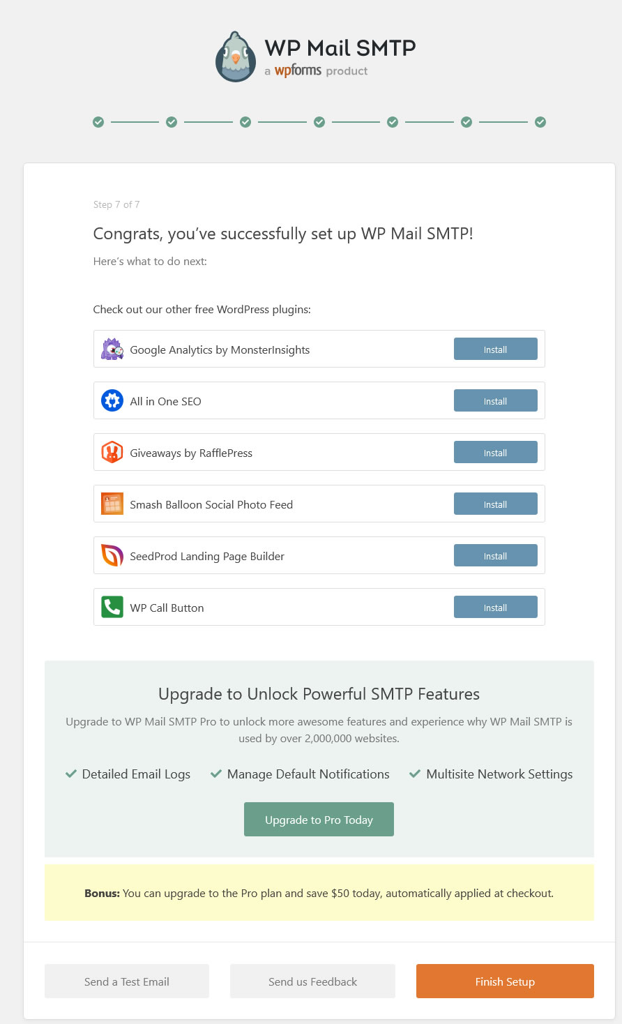 wp mail smtp