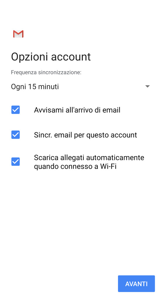 Come configurare la casella di posta su gmail