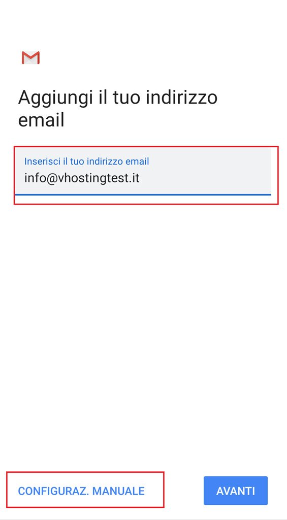 Come configurare la casella di posta su gmail