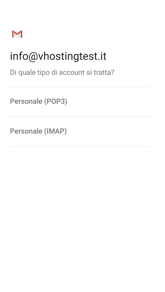 Come configurare la casella di posta su gmail