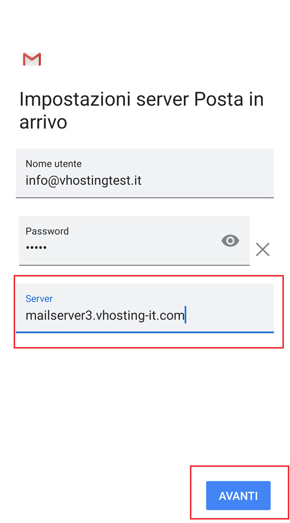 Come configurare la casella di posta su gmail