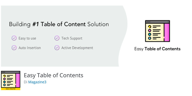 Plugin SEO per WordPress Table Of Content