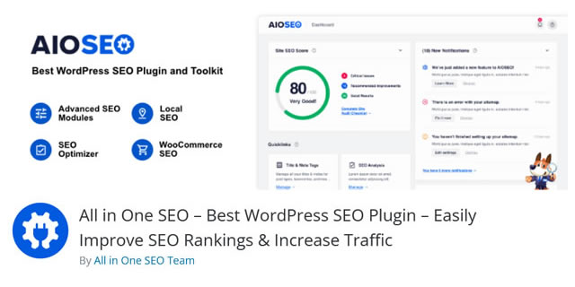 Plugin SEO per WordPress All In One SEO