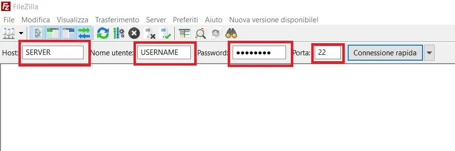 Come collegarsi in SFTP (ssh file transfer protocol)