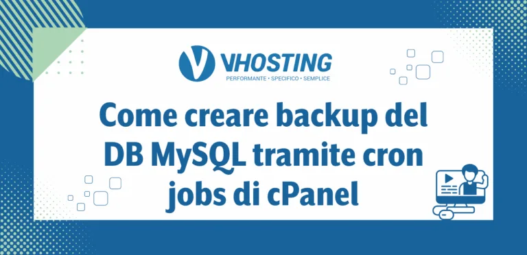 Come creare backup del DB MySQL tramite cron jobs di cPanel