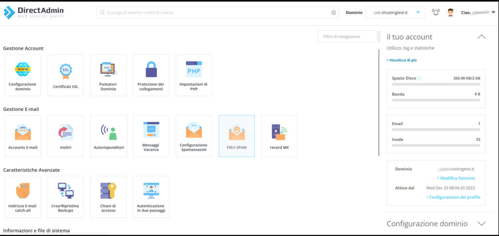 DirectAdmin di VHosting: guida dettagliata 11 DirectAdmin di VHosting: guida dettagliata