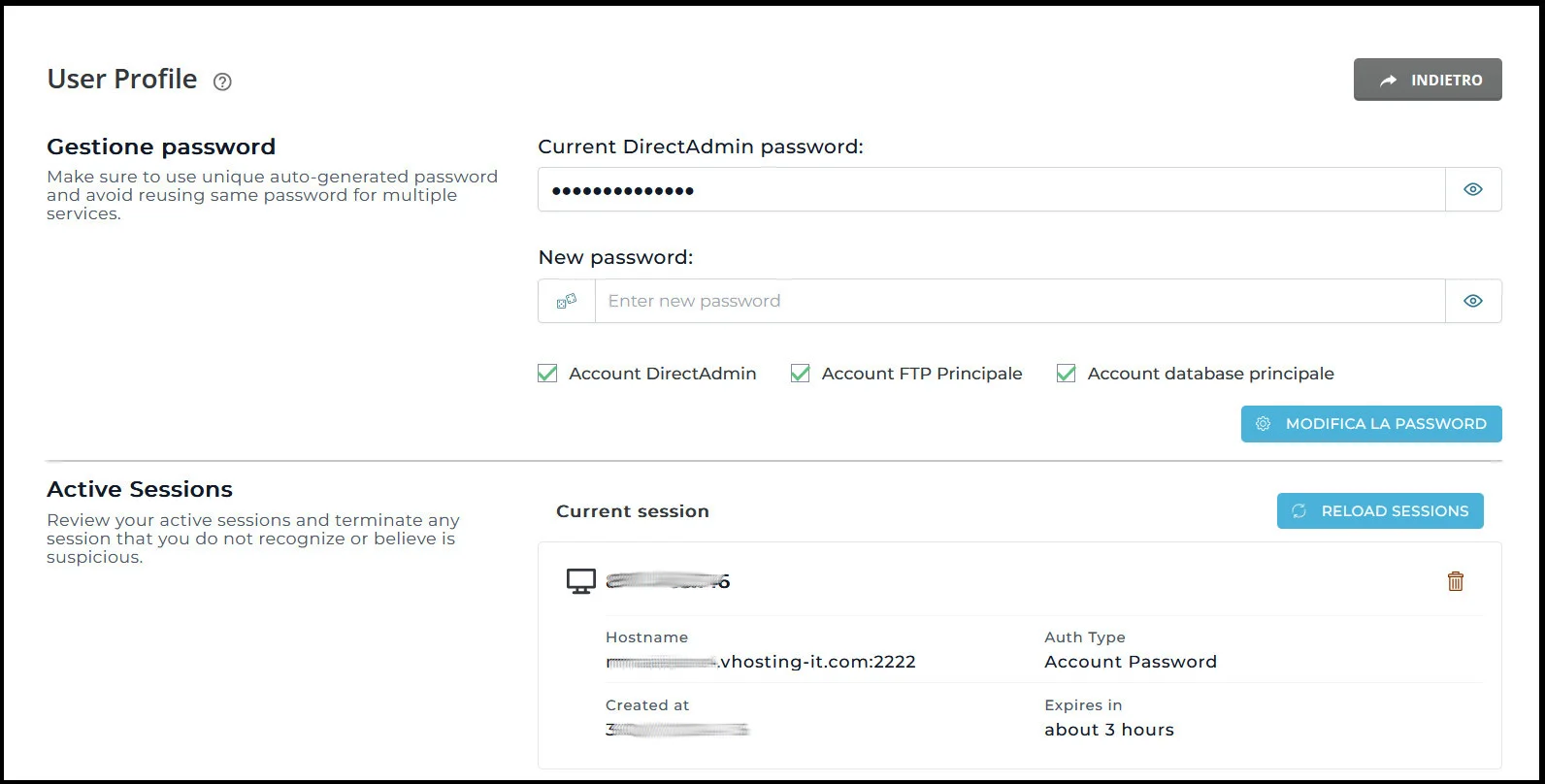 DirectAdmin di VHosting: guida dettagliata DirectAdmin di VHosting: guida dettagliata