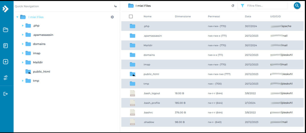 DirectAdmin di VHosting: guida dettagliata