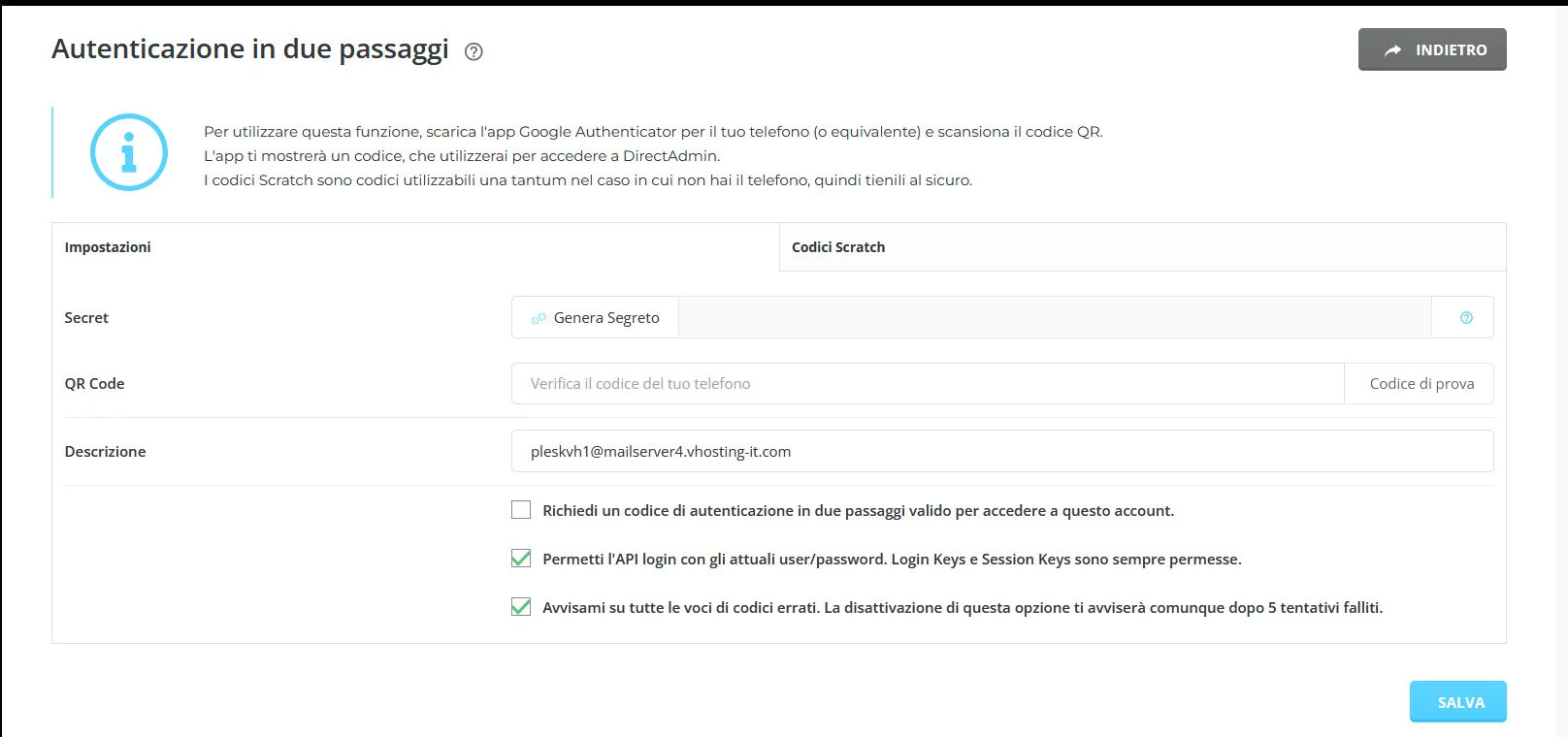 DirectAdmin di VHosting: guida dettagliata DirectAdmin di VHosting: guida dettagliata