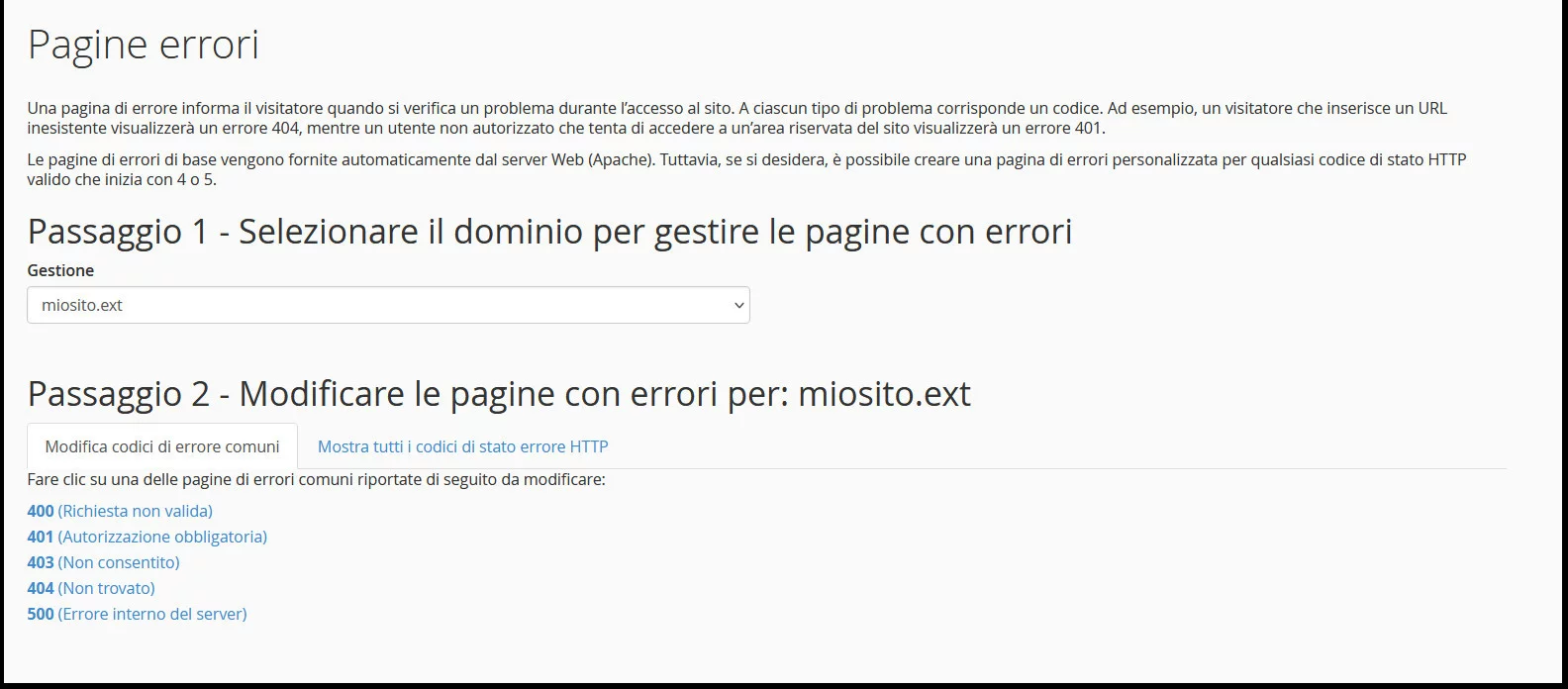 CPanel di VHosting: la guida completa CPanel di VHosting: la guida completa