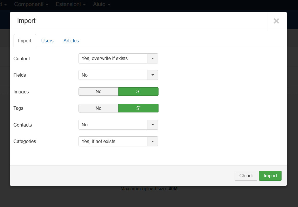 Da WordPress a Joomla : Guida alla migrazione