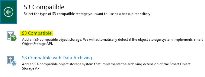 Veeam NAS su S3: Guida alla configurazione