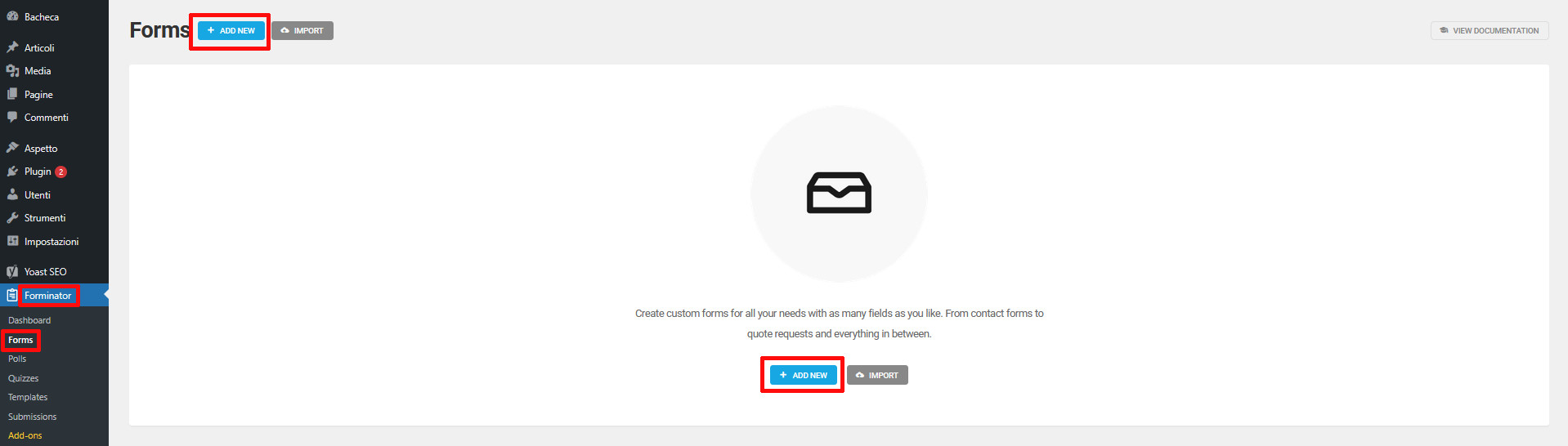 Form WordPress: Guida alla loro creazione