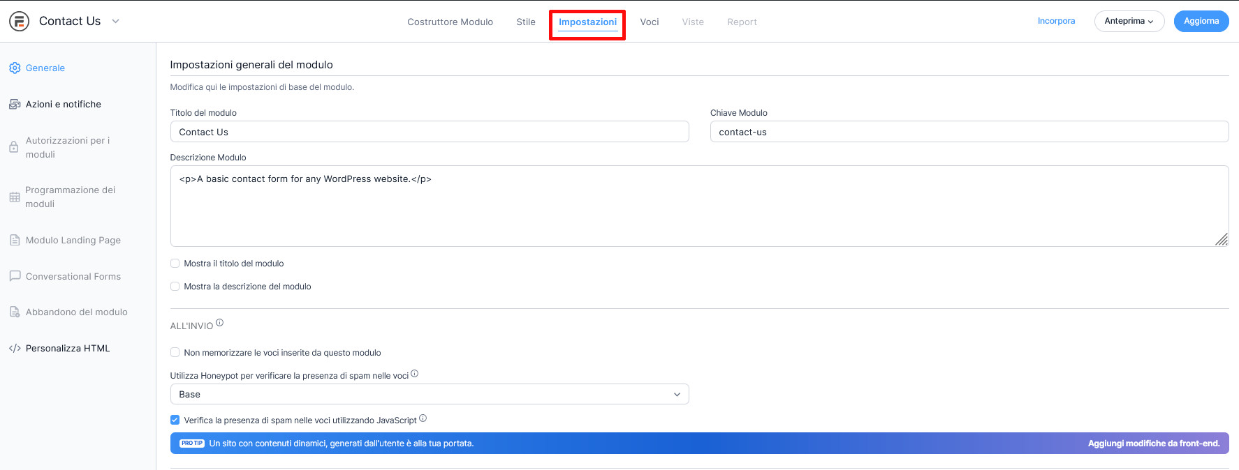 Form WordPress: Guida alla loro creazione