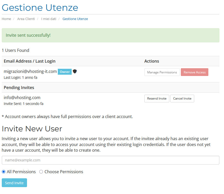 Accesso all’area clienti per conto terzi: guida passo passo