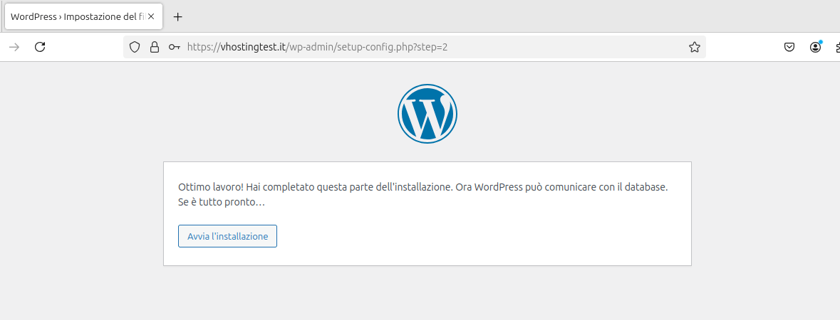 Installare manualmente WordPress