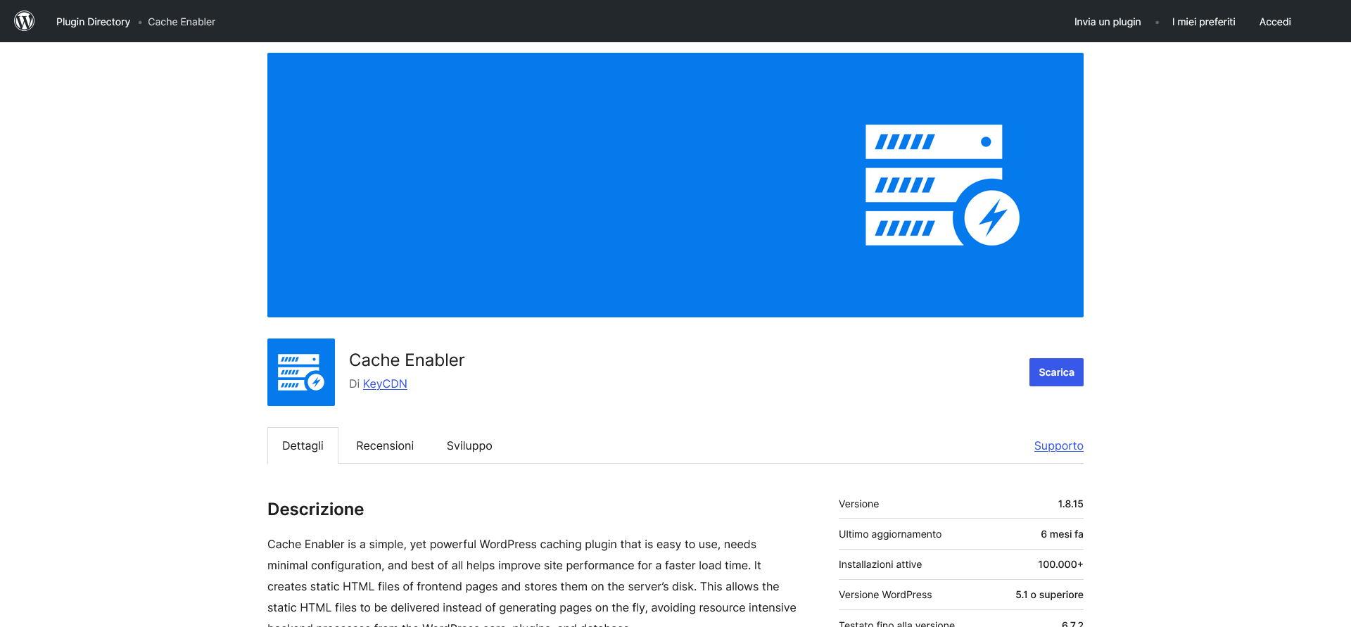 Sistemi di cache per WordPress