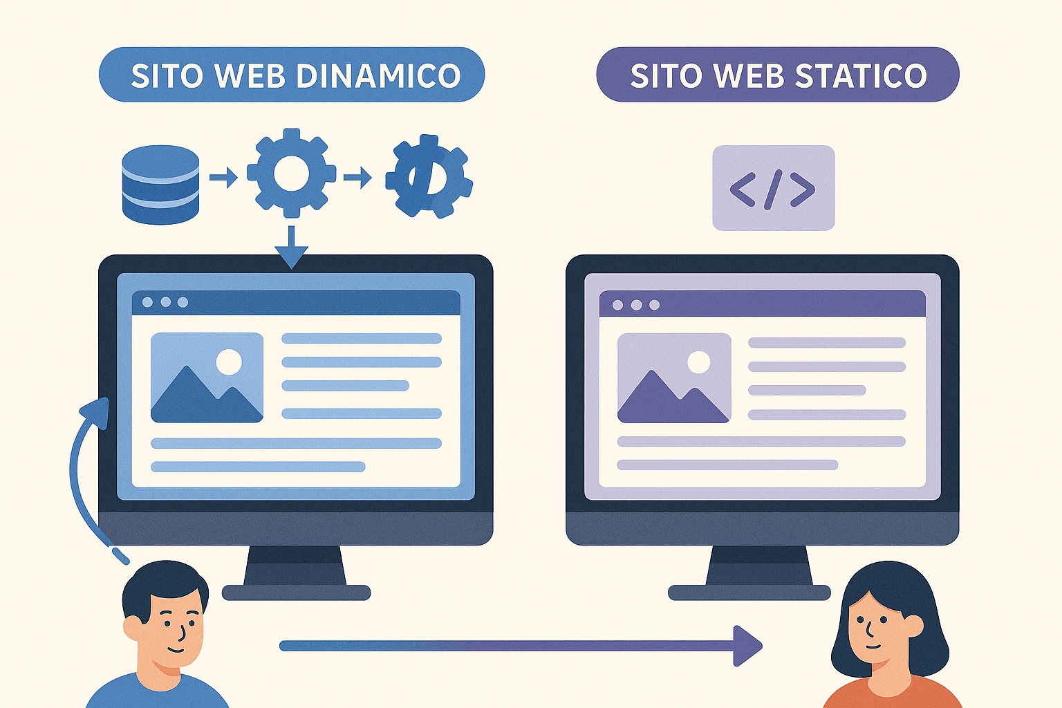 Sito web dinamico: cos’è e come funziona