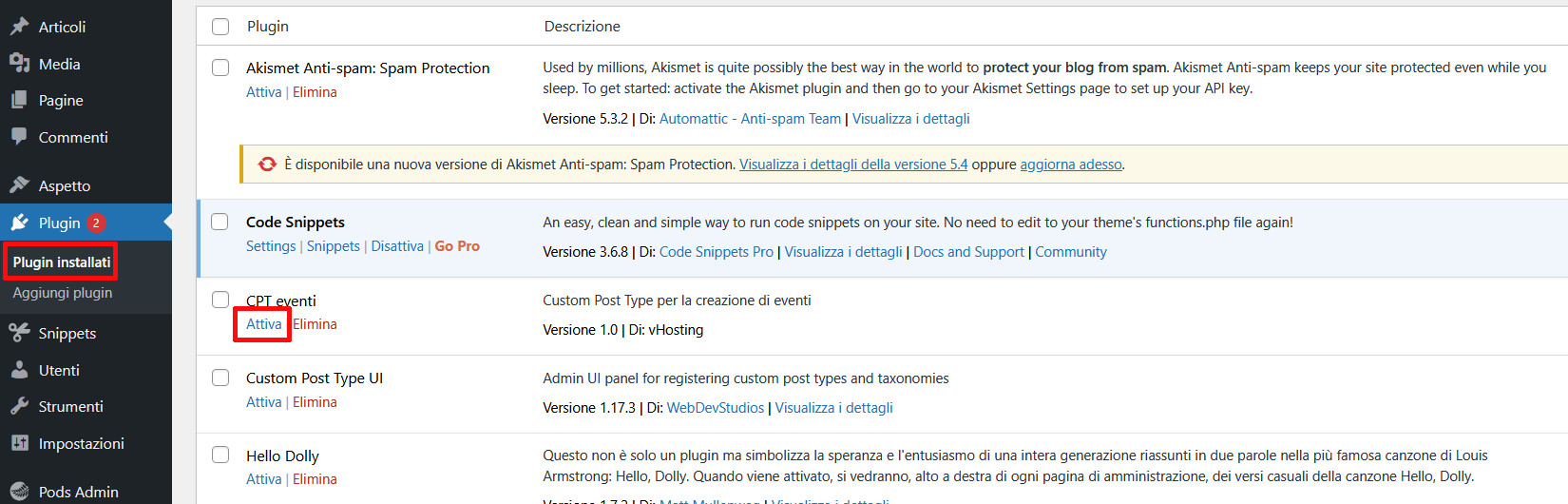 CPT: Custom Post Type