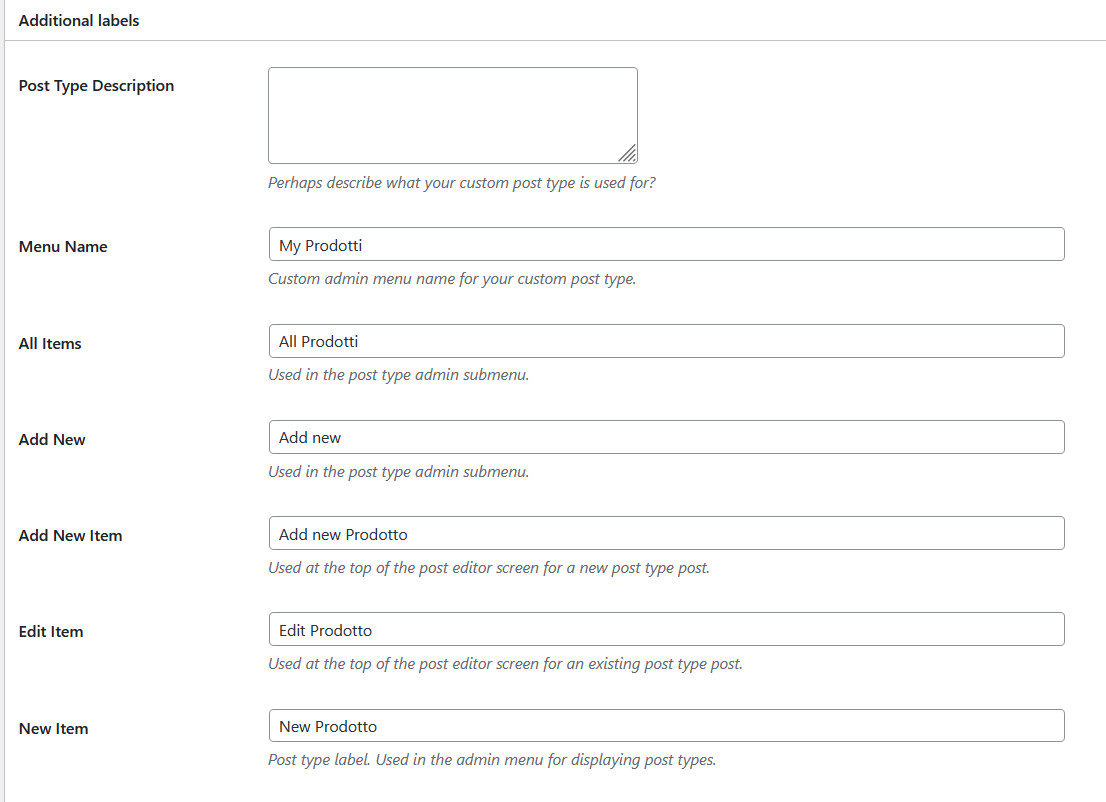 CPT: Custom Post Type