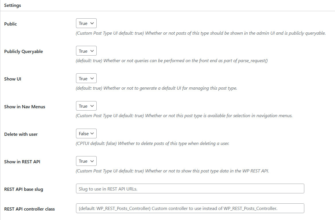 CPT: Custom Post Type