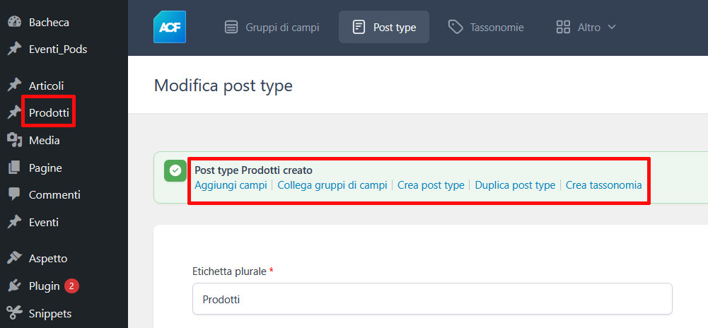 CPT: Custom Post Type