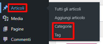 Differenza tra tag e categorie in WordPress