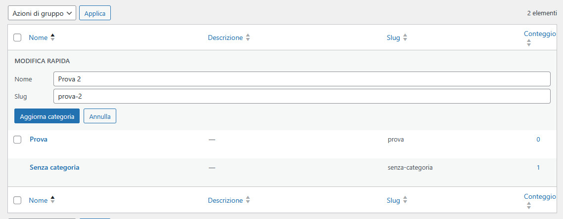 Differenza tra tag e categorie in WordPress