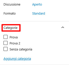 Differenza tra tag e categorie in WordPress