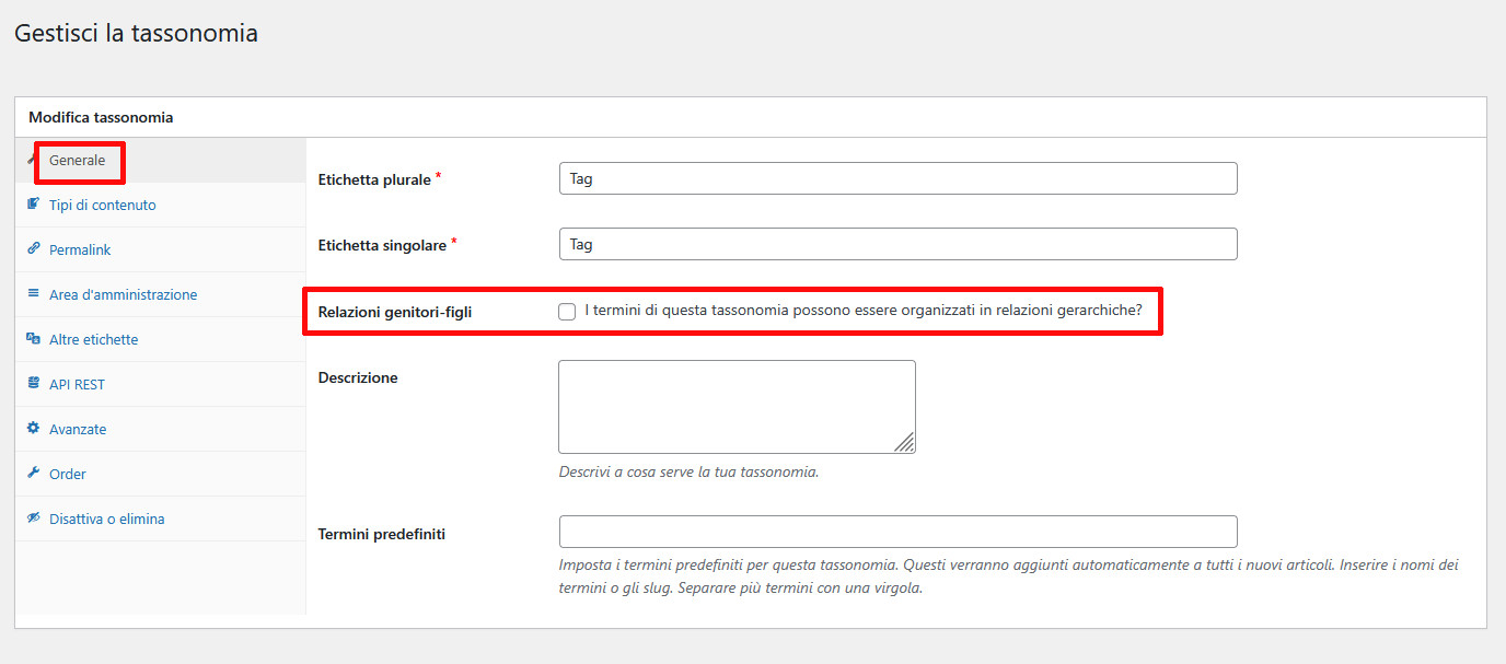 Differenza tra tag e categorie in WordPress