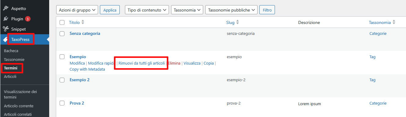 Differenza tra tag e categorie in WordPress