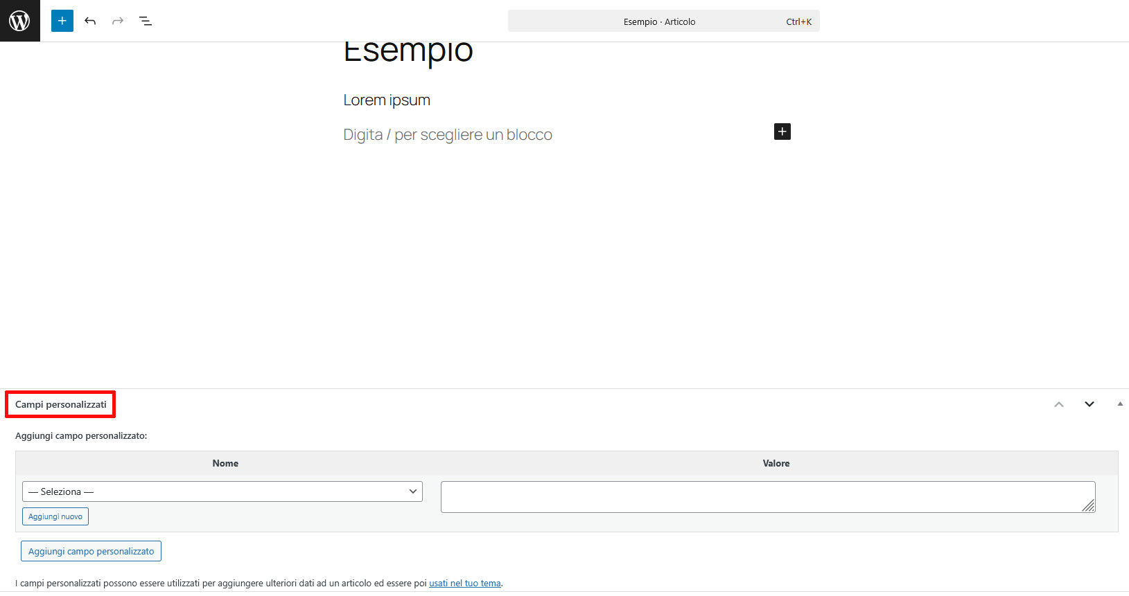 Come usare ACF (Advanced Custom Fields) in WordPress