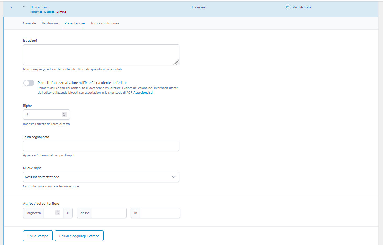 Come usare ACF (Advanced Custom Fields) in WordPress