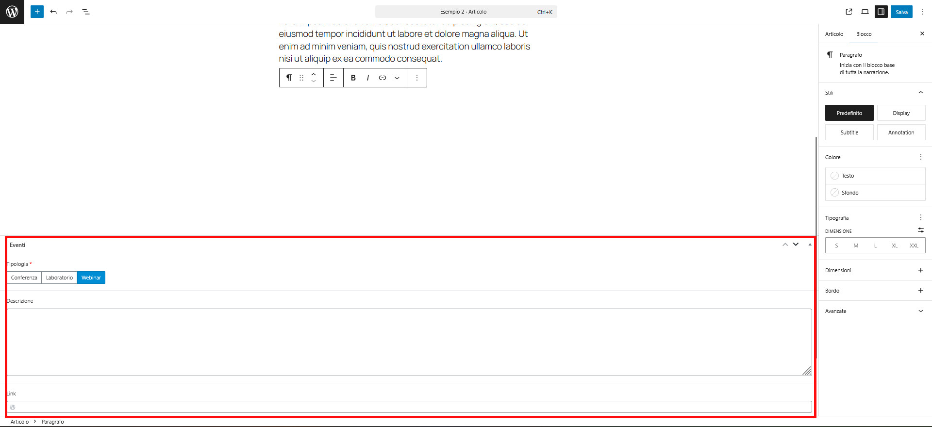 Come usare ACF (Advanced Custom Fields) in WordPress