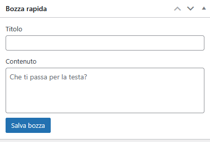 Guida WordPress - Bacheca
