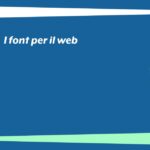 I font per il web