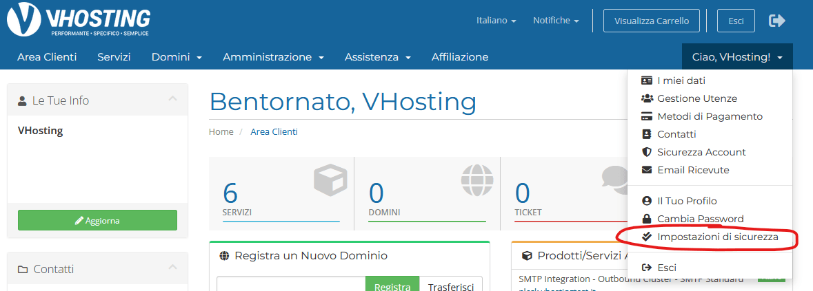 2FA: Come rendere sicuro il proprio account nel WHMCS 2FA nel WHMCS