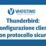Thunderbird: Configurazione client con protocollo sicuro